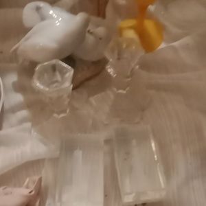 2 glass candle holder